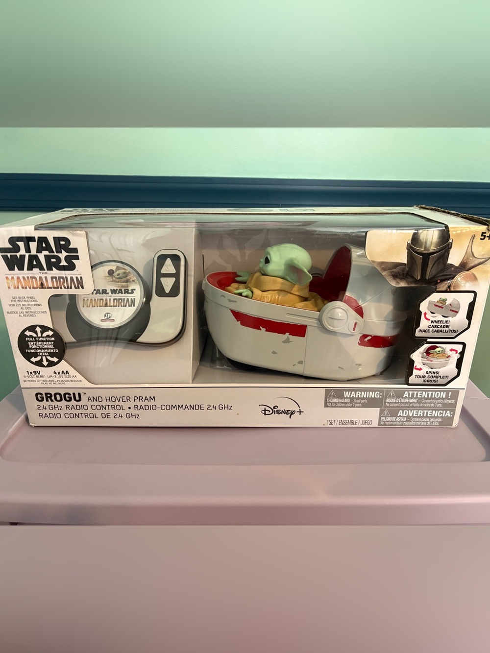 Star Wars The Mandalorian Grogu & Hiver Pam RC Toy. NEW IN BOX